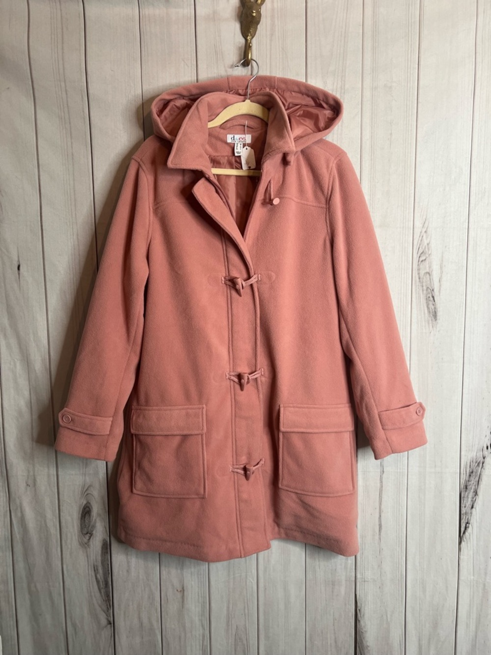 Coldwater Creek Women's Hooded Toggle Coat - Rose